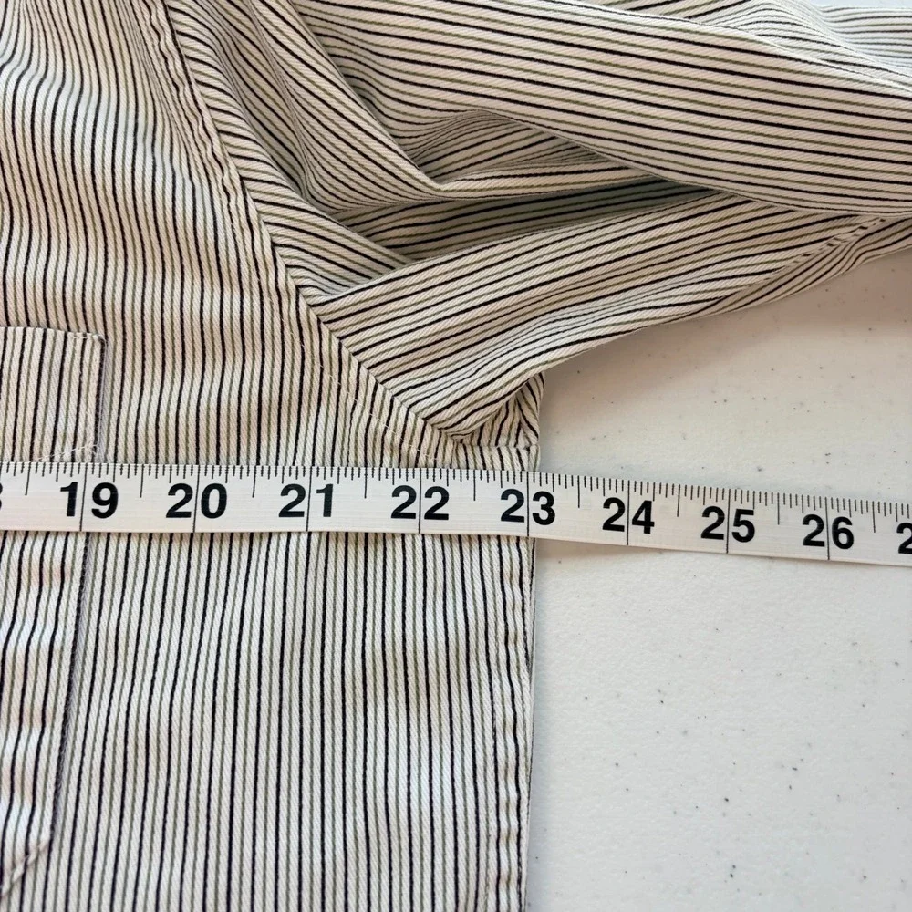 The‎ Celtic Ranch Grandfather Shirt Size Medium Striped Green Black Excellent